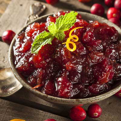 Cranberry sauce recipe in New Jersey