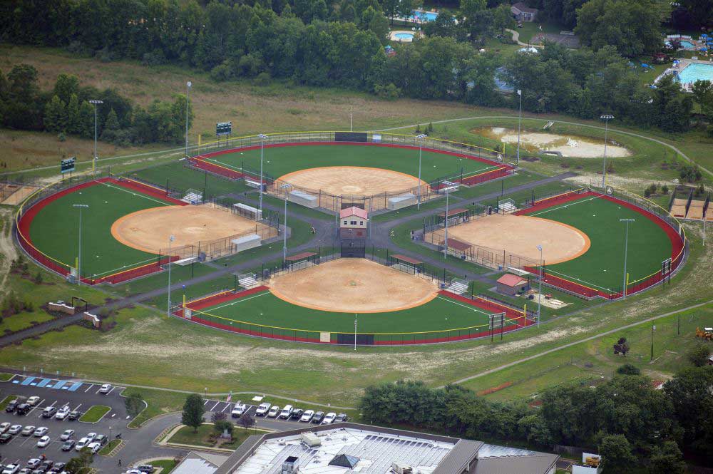 Baseball lovers flock to The Diamonds at Arrowhead Park near Marlton, NJ.